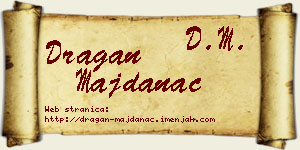 Dragan Majdanac vizit kartica